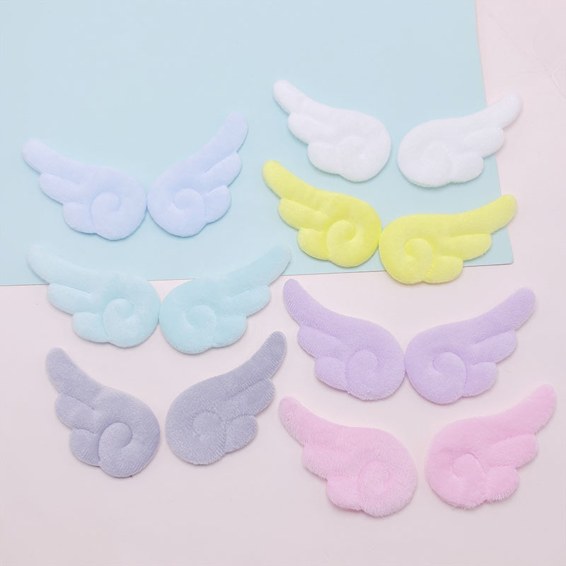 Double-Sided Plush Angel Wings DIY Jewelry Accessories Cake Insert Hat Socks Clothing Toys Decoration Materials