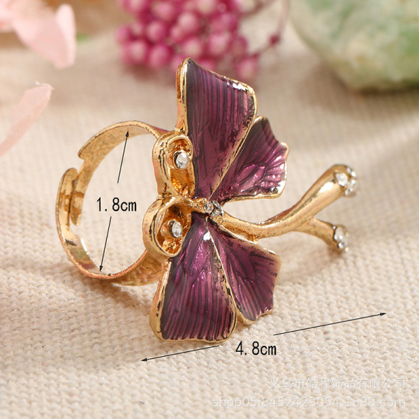 Retro ethnic fashionable creative adjustable elegant trend ring