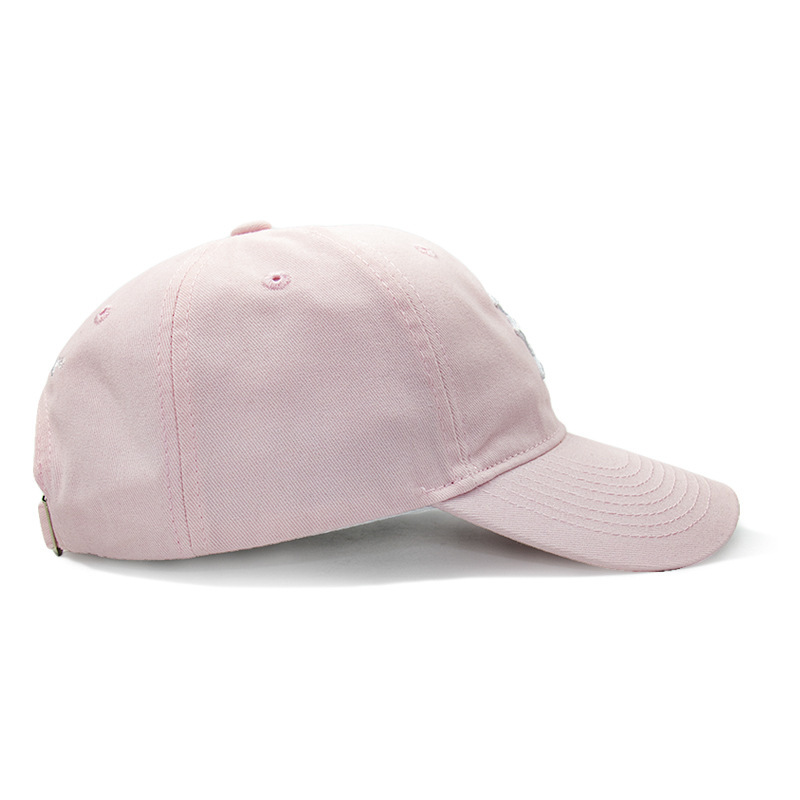 Gorra de béisbol de color sólido personalizada para mujer, versátil, sencilla, bordada, adecuada para deportes, pesca, estilo vintage, protección solar, gorra de béisbol rosa.