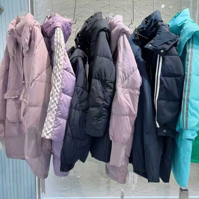 25冬城画羽绒服大版型中长款连帽外套一手货源直播实体店十三行货