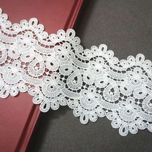 11cm wide lace garment accessories brand new bilateral exquisite milk silk barcode water soluble lace European and American quality