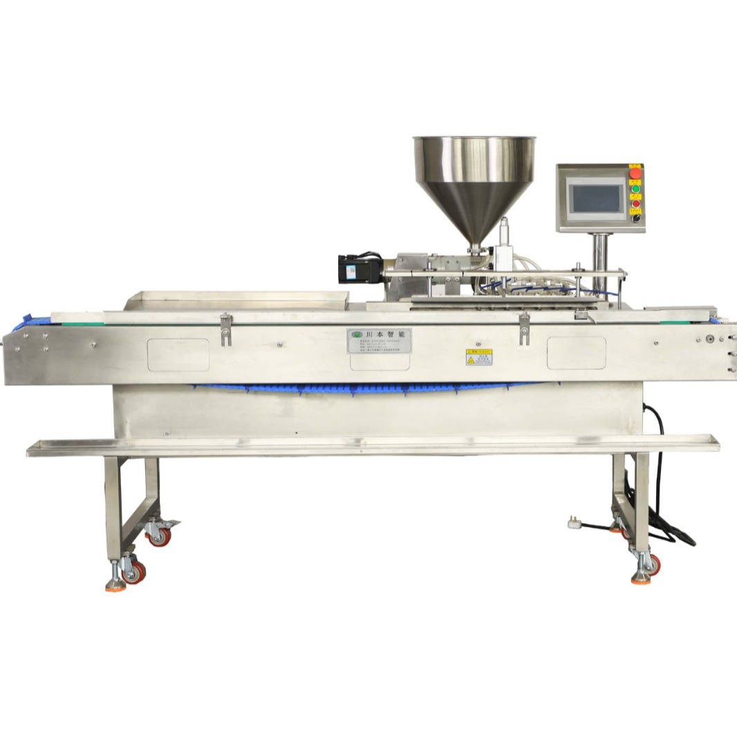 佛山川本厂家供应全自动面包精准打针注心机 蛋糕注心机