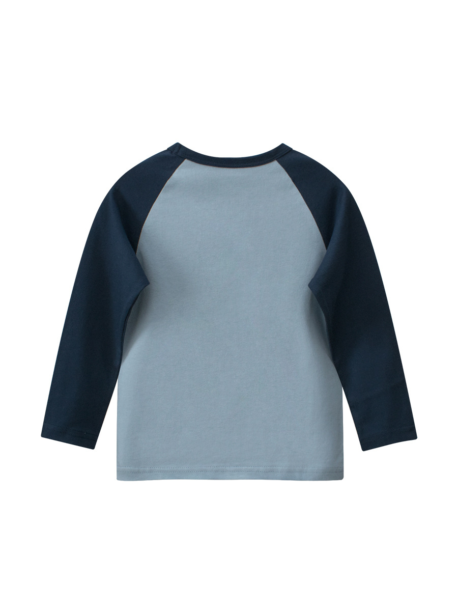 27kids ropa para niños coreanos otoño nuevo estilo camiseta de manga larga para hombres ropa para bebés transmisión en vivo de Douyin transfronterizo
