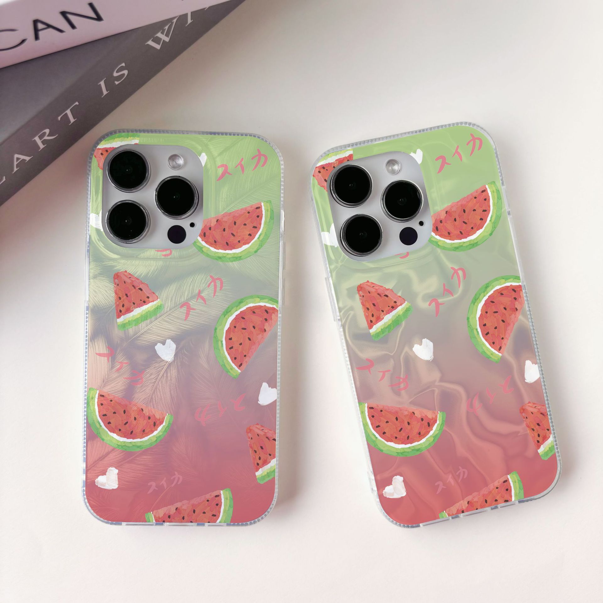 Funda para teléfono Apple 15, 14 Pro Max, 13, 12, 11, diseño de plumas, pintada, IMD, femenina, bonita, venta al por mayor