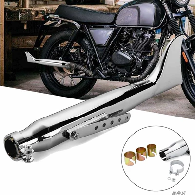 Motosiklet Cruiser/Twin/Touring/Harley/Xl883 1200 retro balıq quyruğu səsboğucu