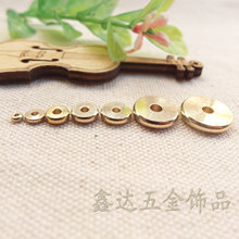 厂家批发藏式黄铜算盘珠隔珠黄铜垫片黄铜隔片diy饰品文玩散珠