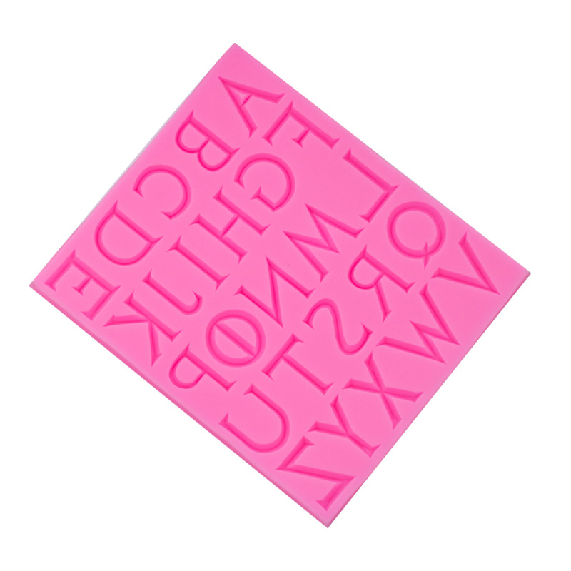 Nueva mayúscula silicona molde de pastel postre chocolate fondant decoración haciendo Accesorios