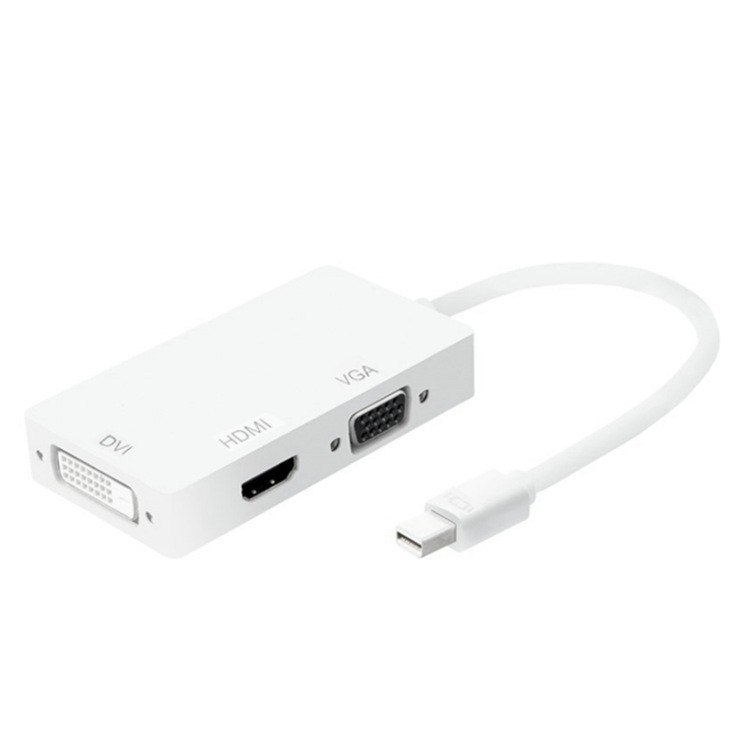 工場直販 Mini DP to HDMI 3-in-1 ビデオコンバーター Thunderbolt Mini DP to DVI+HDMI+V|undefined