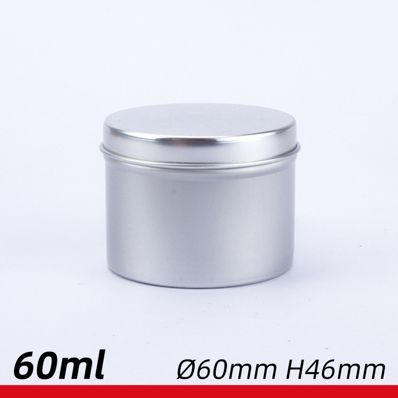 60ml soap aluminum box 60 * 46mm aluminum can horse oil hair wax jewelry box 60G G cosmetic paste tea box