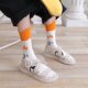 White Goose socks women's Korean-style ins fashionable socks cute Japanese mid-calf length socks funny cartoon yellow duck stockings women