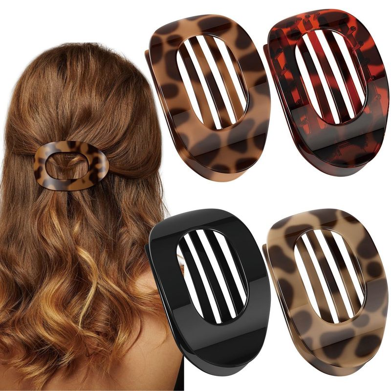 Amazonの人気ヘアクリップセット、シームレスな後頭部つや消し爪クリップ、長方形のサメクリップ、クロスボーダーヘアアクセサリー|undefined