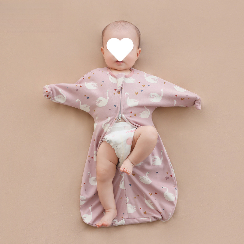 Four Seasons Cotton Baby Surrender-Style Anti-Jump Swaddle Blanket Baby Swaddle Blanket Anti-Kick Sleeping Bag