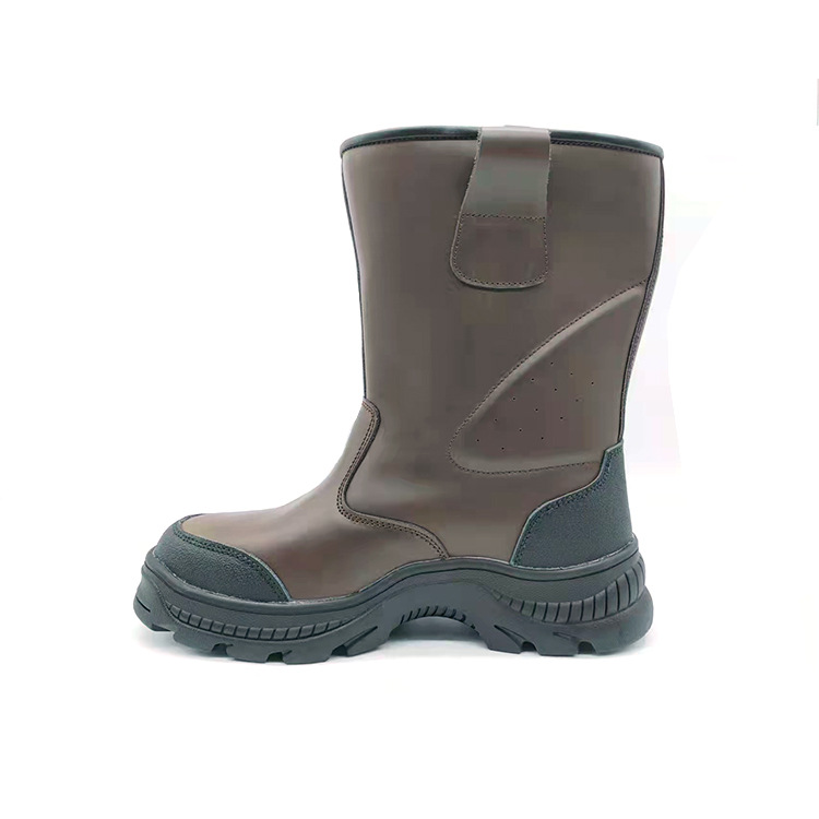 劳保鞋 高帮钢包头防砸防刺穿防护靴 油田电焊工地工作鞋 透气孔