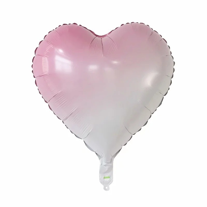 18 pulgadas de amor rosa y blanco
