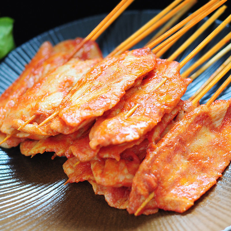 裏脊肉串批發鐵板50串雞肉串串串香油炸手抓餅專用食材廠家直銷