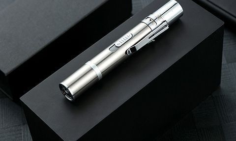 Multifunctional Mini USB Rechargeable Flashlight Laser Pointer Purple Light Money Detector Uv Money Detector Pen