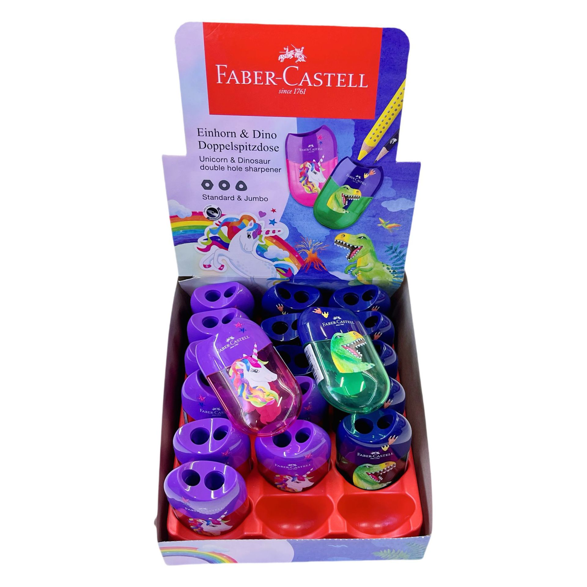 Alemania Pfizer unicornio dinosaurio de doble agujero afilador de lápiz para estudiantes 183534