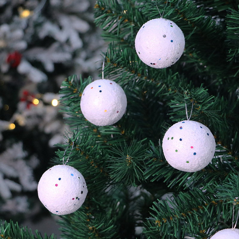 White decorations from foam