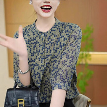 2025新款衬衫女夏季经典波点设计感气质百搭减龄套头衬衣洋气上衣