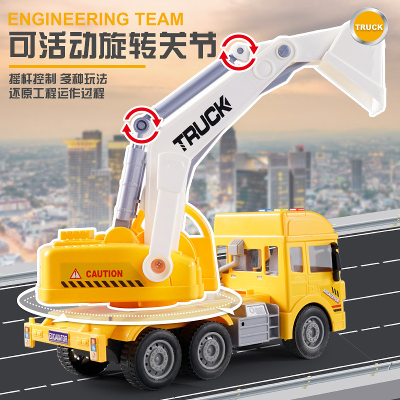 Jia Zhizhi música infantil inercia ciudad anillo guardia chico excavadora rociador policía coche de bomberos modelo camión juguete