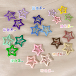 多巴胺y2k彩色五角星星小发夹女侧边刘海夹子儿童bb夹发卡头饰夏