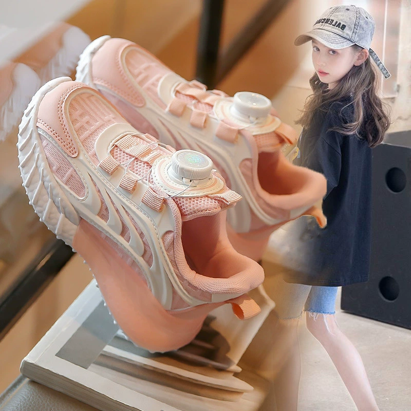 2023 Весна и осень Новые Детские кроссовки Обувь с дышащей сеткой для мальчиков и девочек