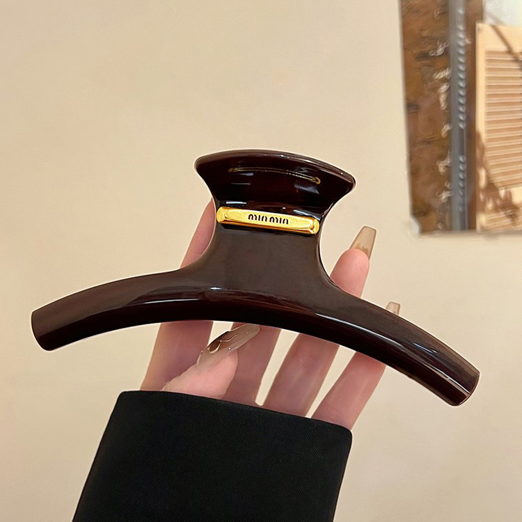5#초콜릿 브라운 골드 라벨 행거 그리퍼 15cm