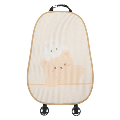 Seat cushion, seat cover: Women's Summer Car Seat Cover, Trendy - honeycomb-waving-bear-and-rabbit-cushion-backrest