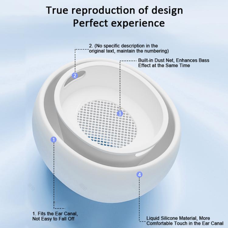 XDcase 3 pares de auriculares de reemplazo de silicona con orificio de alivio de presión L / M / S para AirPods Pro 2 / 1