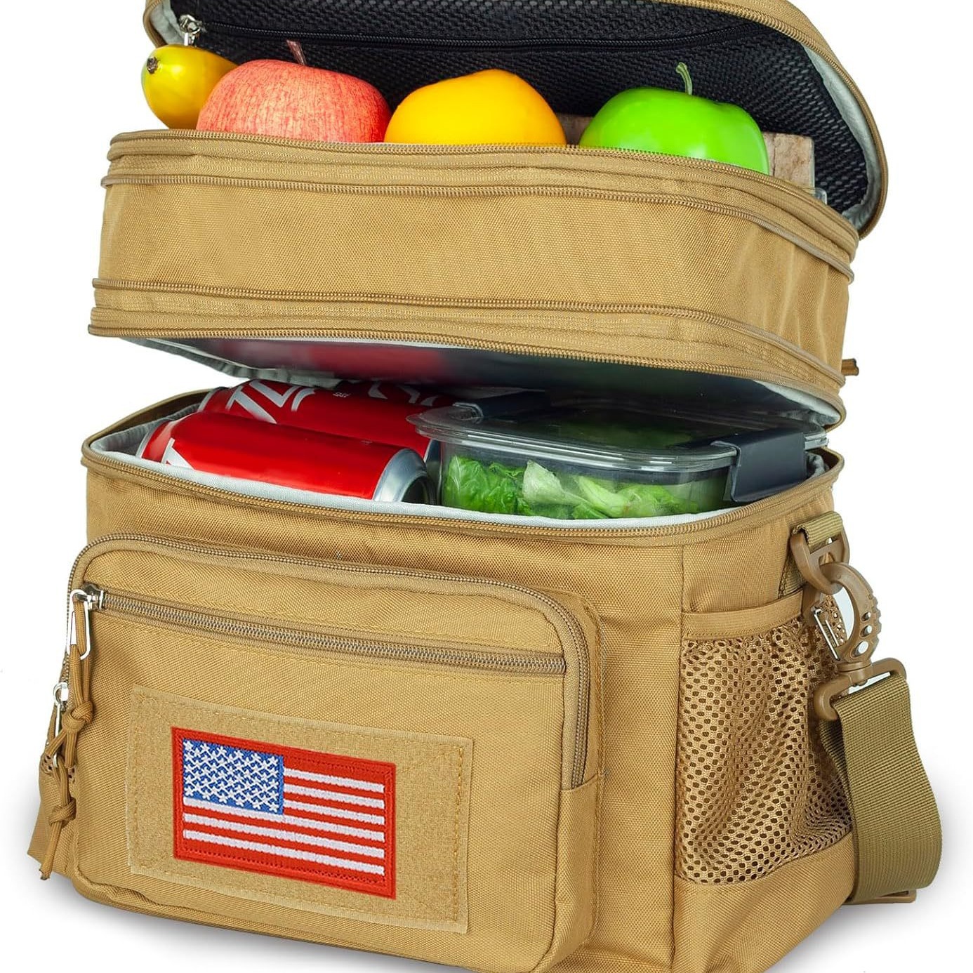 Hot sale bolsa de camuflaje al aire libre anti-desgarro poliéster aislamiento bolsa impermeable para picnic almacenamiento militar fan bolsa táctica al por mayor