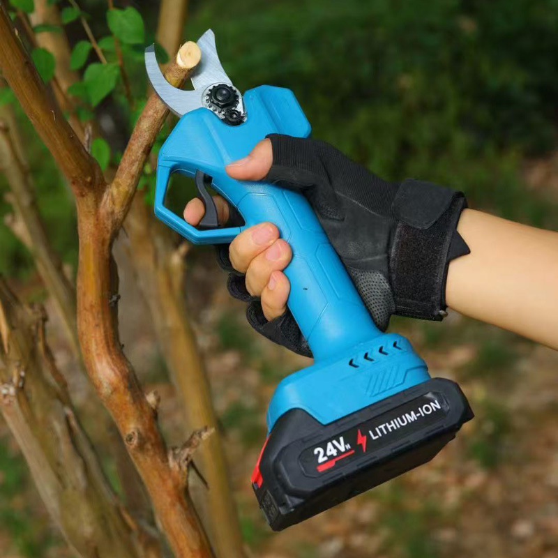 tijeras eléctricas inalámbricas transfronterizas tijeras de árboles frutales jardín tijeras de poda eléctrica de litio tijeras de árboles frutales tijeras de ramas altas jardín recargables