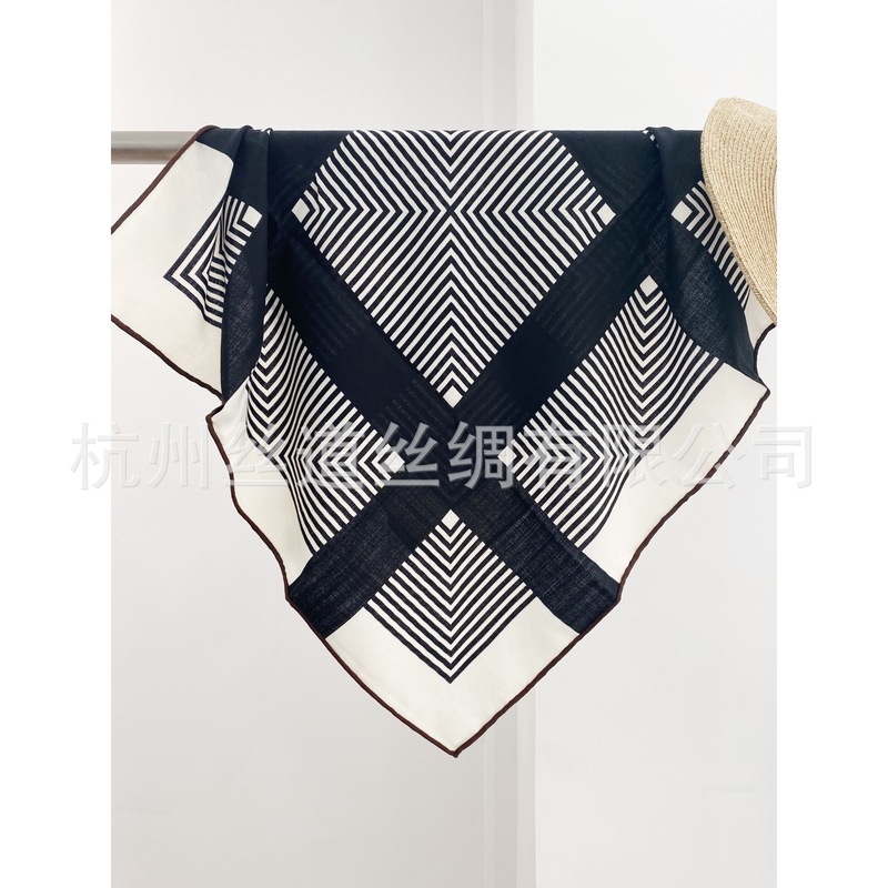 双面印花真丝羊毛丝巾女秋冬经典腰果花百搭气质丝巾保暖围巾跨境|undefined