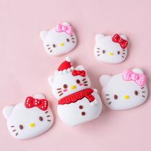 卡通kt猫蛋糕装饰hellokitty凯蒂猫女孩小仙女生日甜品台烘焙装扮