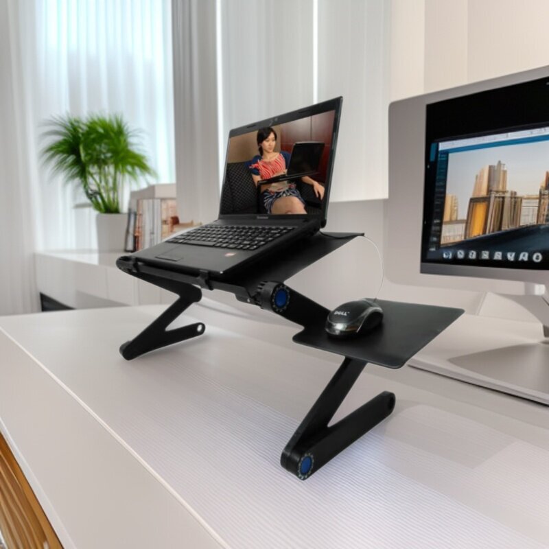 Cooling Laptop Desk, Laptop Stand, Tablet Stand, Bed Table, Aluminum Alloy Computer Desk, Foldable Small Table Cooling Laptop Desk, Laptop Stand, Tablet Stand, Bed Table, Aluminum Alloy Computer Desk, Foldable Small Table