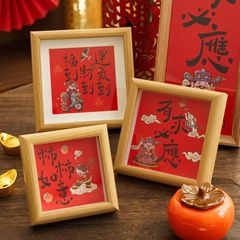 正方形中空油畫棒小相框擺台方形畫框兒童繪畫作品裝裱作品牆掛牆