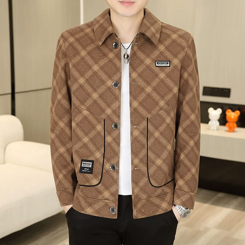 2025 весна и осень новые мужские куртки куртки повседневные дикие лацканы сюртук 0108