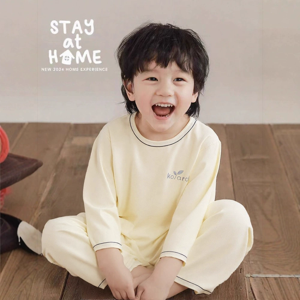 童装新款套装纯棉家居服儿童睡衣女童宝宝睡衣抗菌男童家居服