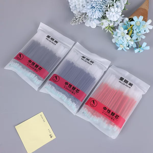 0.5mm Gel Pen Refill Bullet Tip Needle Tip Signature Pen Refill Office Student Exam Replacement Refill Wholesale