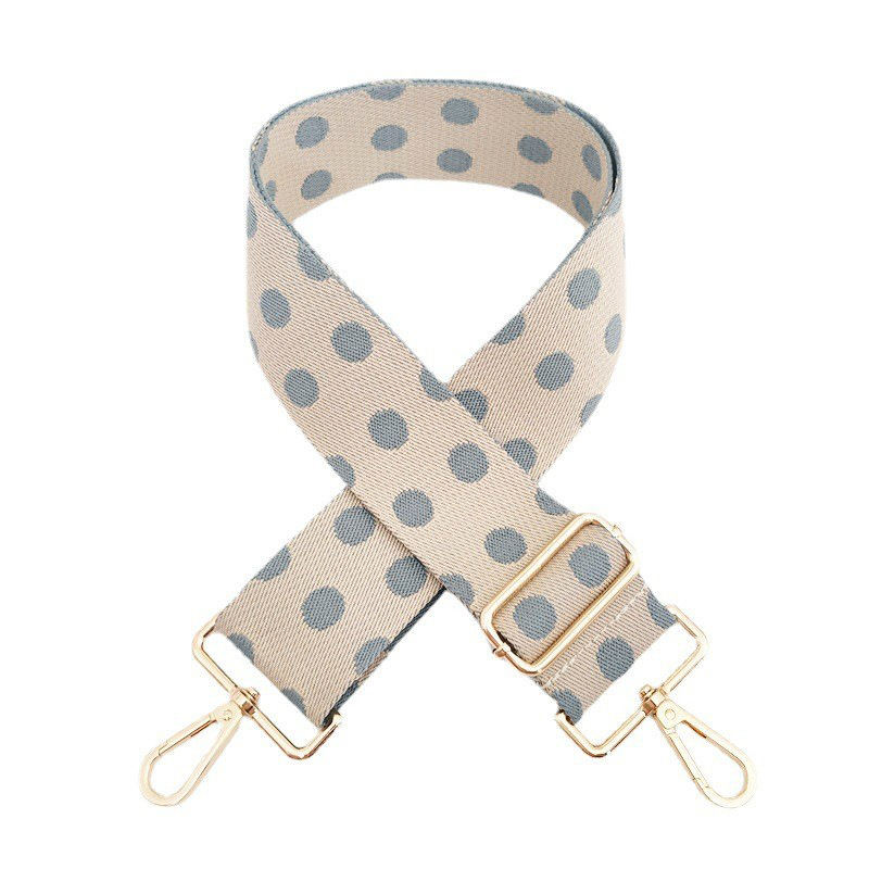 New Color Polka Dot Wide Shoulder Strap Adjustable One-shoulder Crossboby Bag Accessories Long Strap Burden Reduction Replacement Purse Chain display picture 12