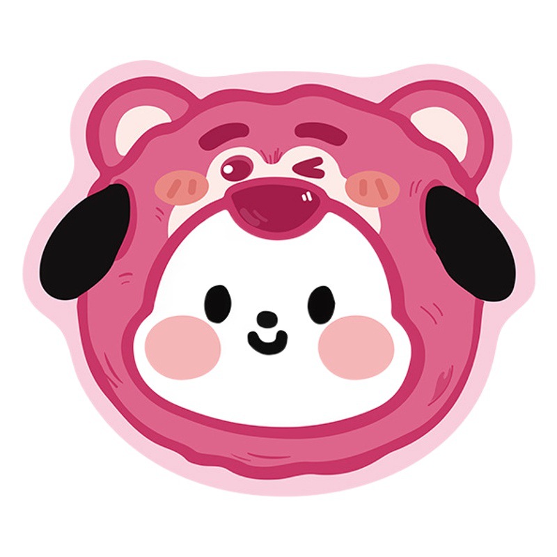 En stock de dibujos animados especial en forma de alfombra de piso de Cachemira Internet celebridad estilo lindo puerta decorativa estera Amazon Generación de pelo estera de mesa de té estera