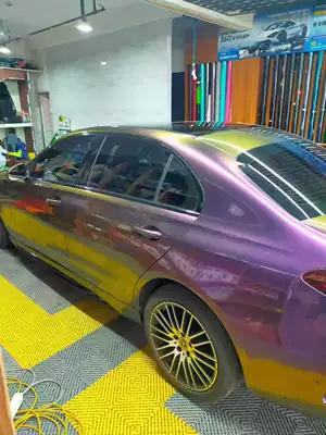 Auto Color Change Film Film, Multi-Angle Colorful, Scratch-Resistant and - pb-4002-glossy-diamond-purple-charm-copper-15217-pet-bottom