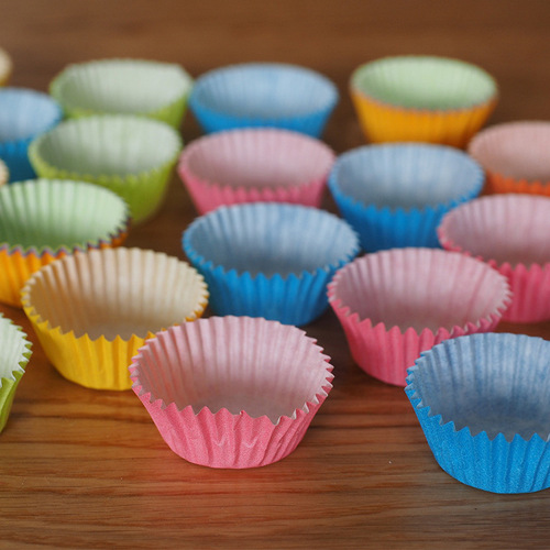 Factory Direct Supply High Temperature Resistant Cake Paper Cups Round Muffin Cups Greaseproof Snow Melon Paper Trays Baking Cake Cups Wholesale