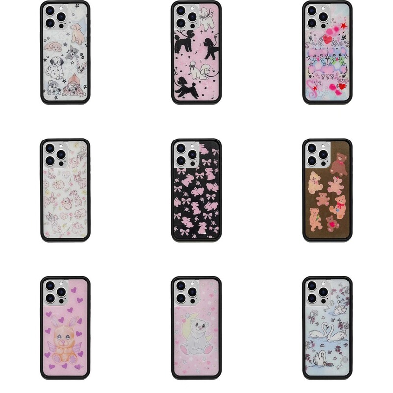 High Version Ku Jingyi Star Same Style Cartoon Suitable for iphone16 Apple 15 Mobile Phone Case 14 Drop-resistant Protective Case