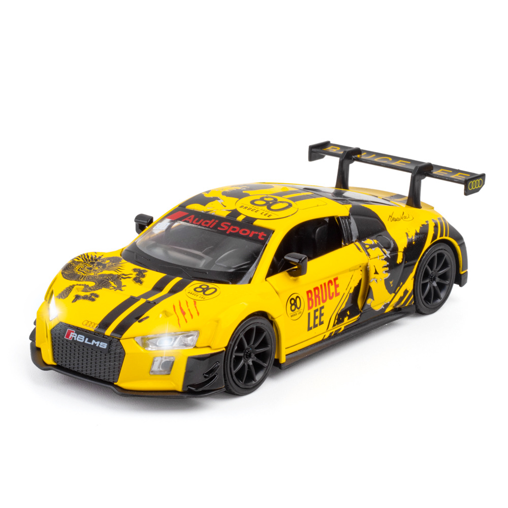 (Boxed) Simulation 1:32 R8 LMS GT3 Bentley Flower Alloy Racing Car Model Figurine Gift 
