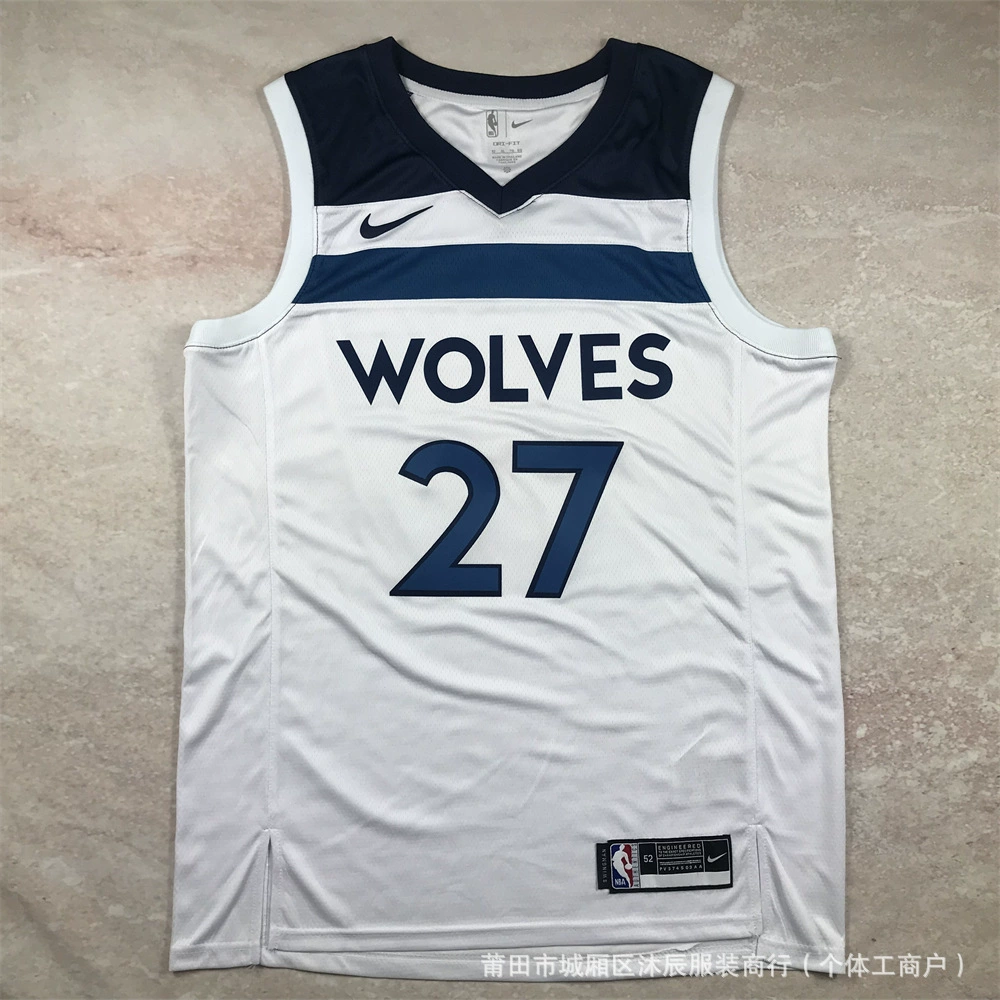 Горячее прессование американская баскетбольная форма Knicks Timberwolves Lakers Clippers Edwards Westbrook Russell спортивная майка