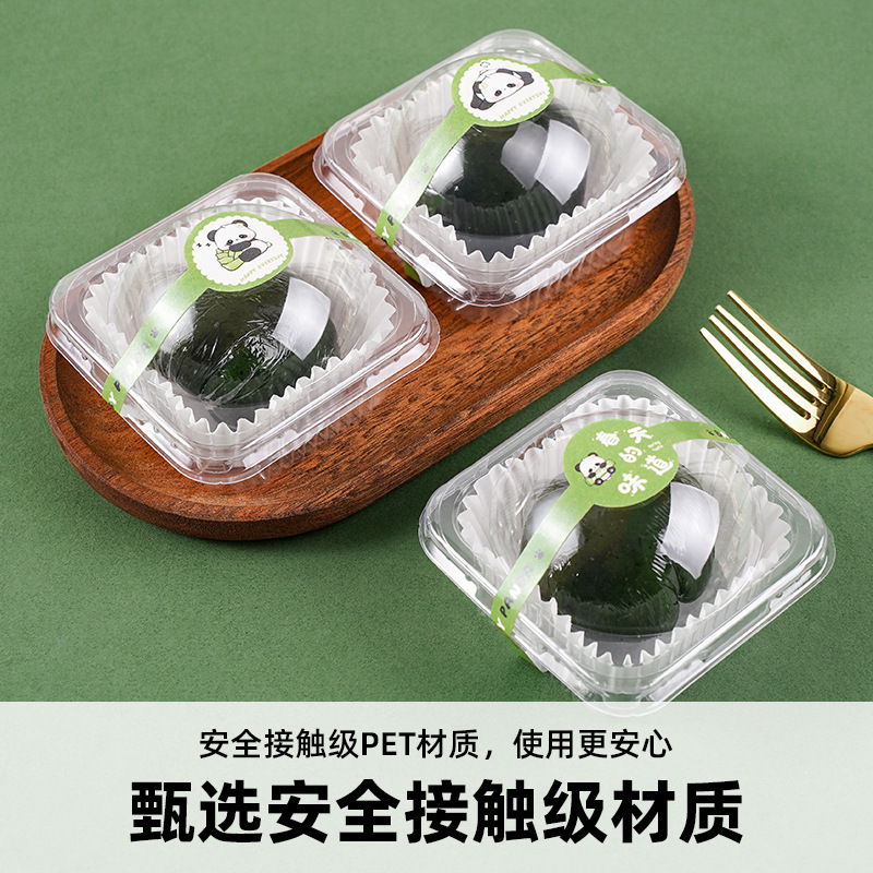 Caja de embalaje transparente desechable de paquetes de paquetes de paquetes de bandeja para llevar con cubierta transparente al por mayor