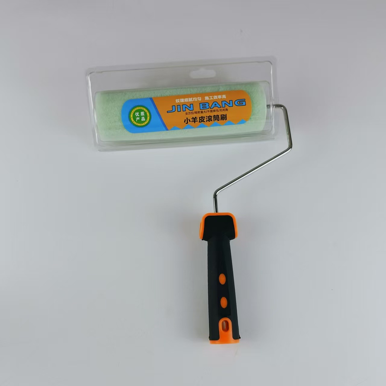 Rodillo de piel de oveja de 4 pulgadas, tamaño pequeño, para pintura de látex con brillo de cáscara de huevo y textura de piel de naranja, especialmente diseñado para rodillos.