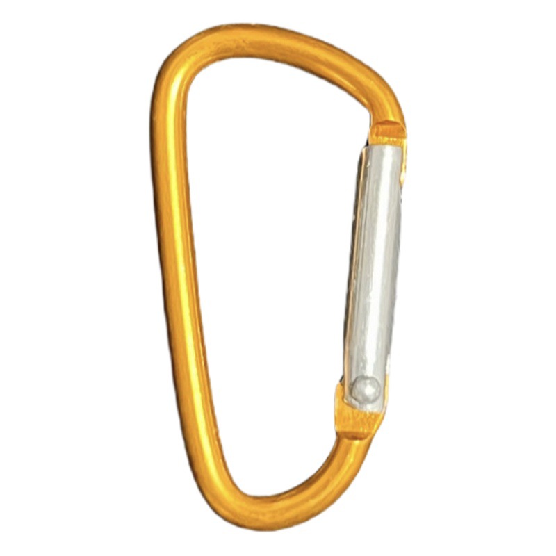 Manufacturer No. 5 D type aluminum alloy carabiner box bag buckle backpack buckle carabiner led light buckle kettle buckle