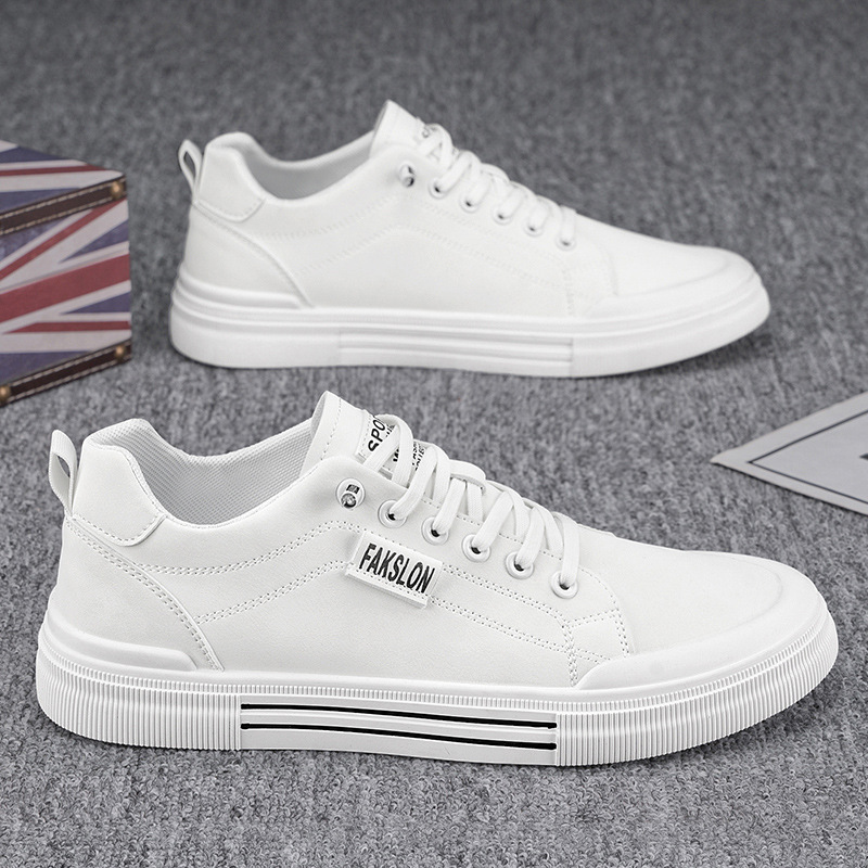 2025 primavera nuevas zapatillas de deporte para hombre moda coreana adolescente todo fósforo casual zapatos blancos estudiantes zapatos de moda para hombres