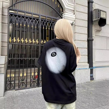 印花短袖斯TU西晕影8号球T恤夏世界巡游24新款男女情侣款学生ins